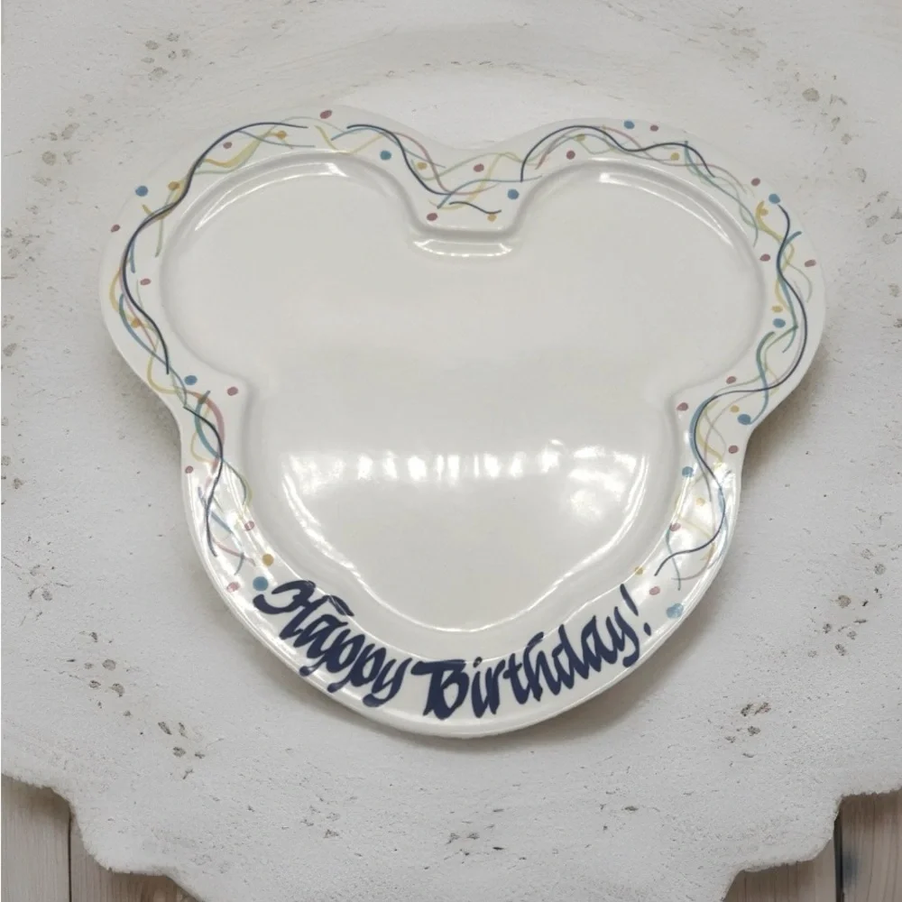 Mickey Mouse Disney “ Happy Birthday” Plate